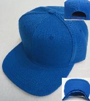 Snap-Back Flat Bill Cap [Royal Blue]